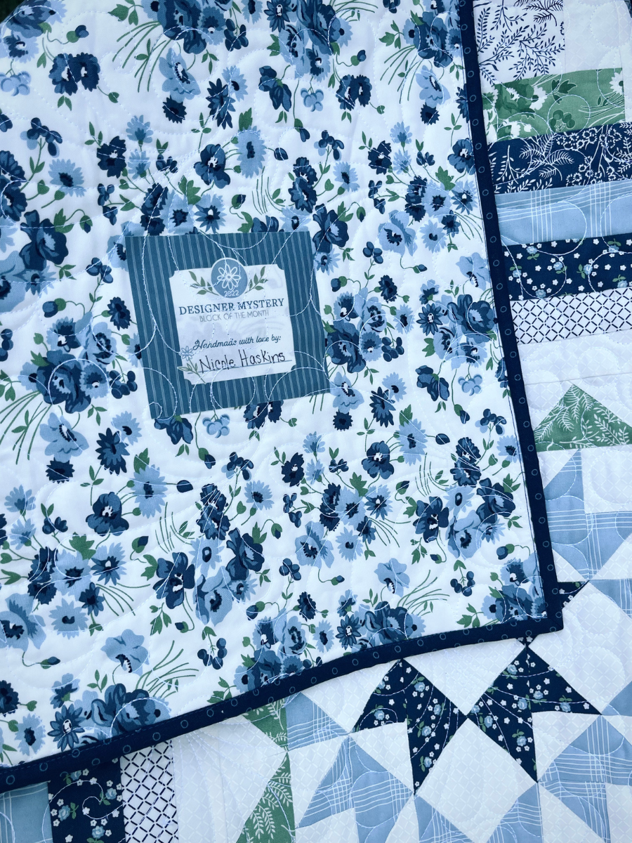 Fat Quarter Shop Nantucket Summer Thimbleblossoms Quilt Label