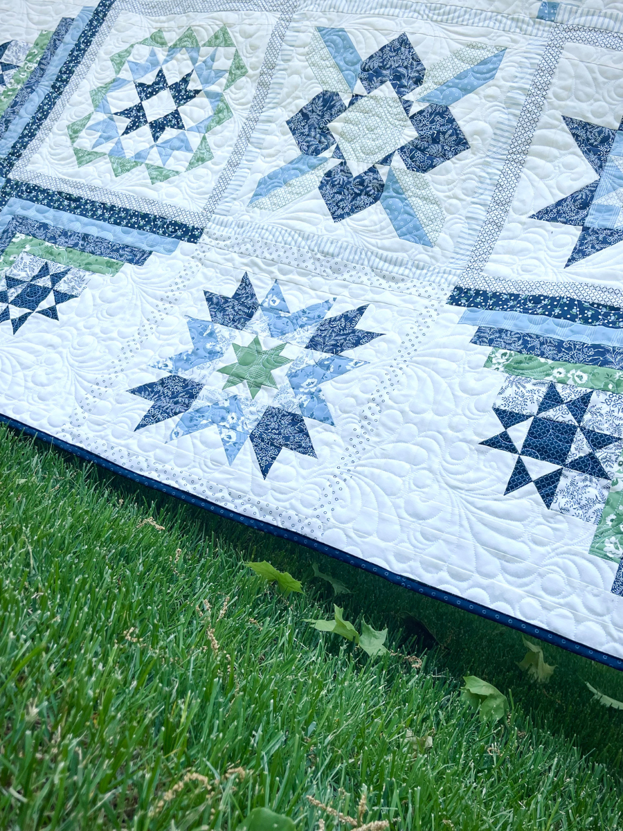 Fat Quarter Shop Nantucket Summer Thimbleblossoms Finished Quilt